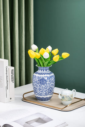 GaLouRo 9-inch vase suited for display in living rooms or offices.