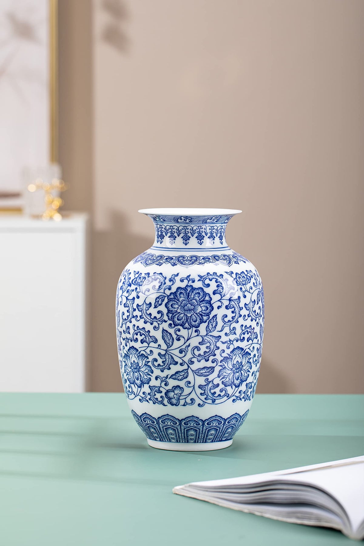 GaLouRo ginger jar vase decor perfect for shelf or tabletop displays.