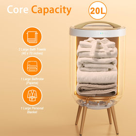 GAMOHOME towel warmer auto shut-off for safety and energy efficiency