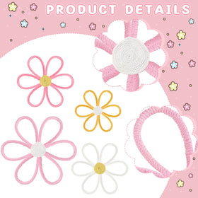 Ganeen 25 cm woven daisy wall decor creates a cascading focal point on living room walls.