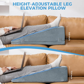 Ganondorf leg elevation pillow multi-handles enable quick micro-adjustments
