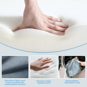 Ganondorf leg elevation pillow zipper closure ensures secure, clean use