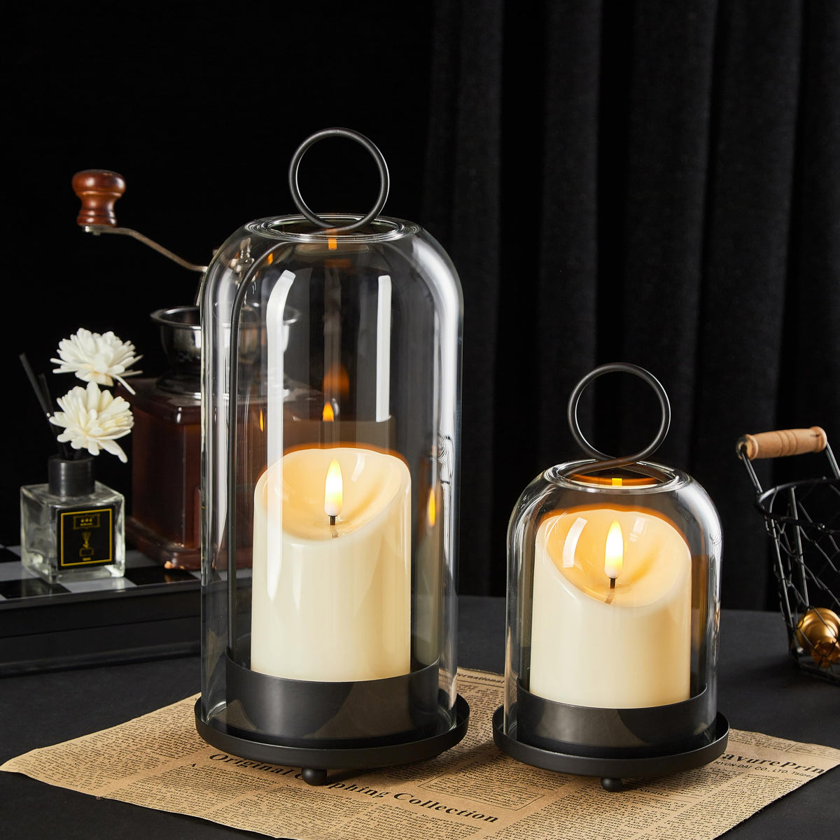 Ganwu LED timer candles with remote for adjustable ambiance
