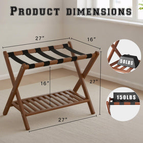 GAOHAPY two-tier design keeps shoes and bags neatly off the floor