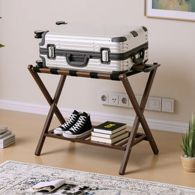GAOHAPY two-tier storage racks luggage and accessories clearly