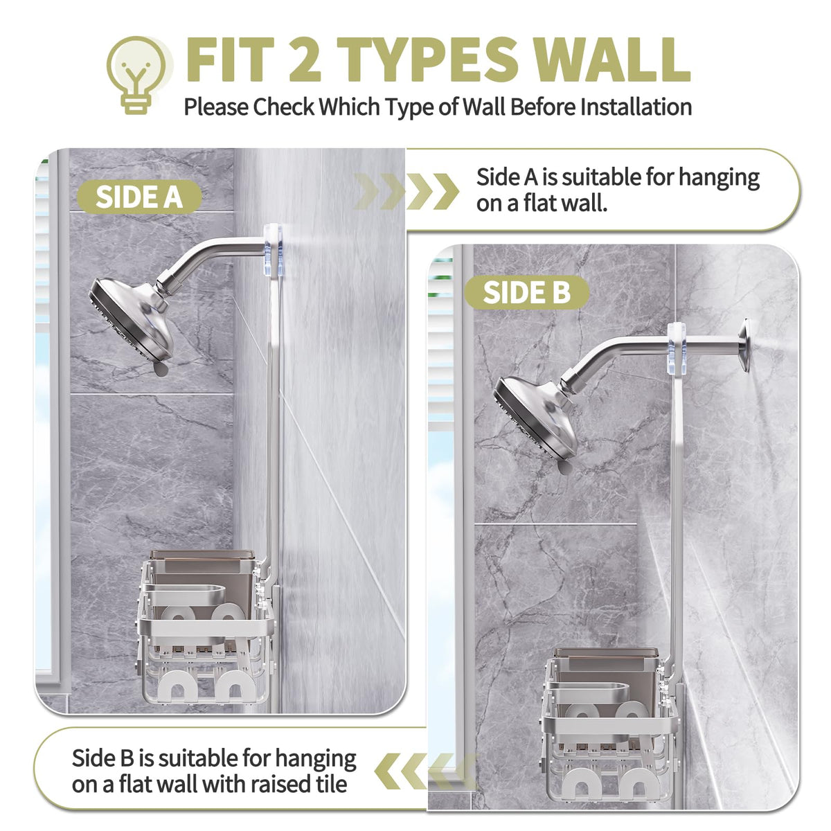 GAOKASE supports up to 40-50 pounds of bathroom products.