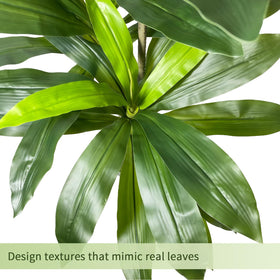 Gaoqisi 48in Dracaena adjustable branches allow shaping to fit any room.