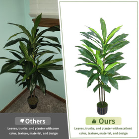 Gaoqisi 48in Dracaena with faux moss accent for a natural ground cover look.