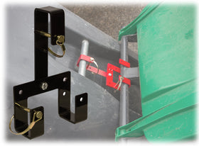 Garbage Commander Original Can Coupler with ball-mounted application for secure connections