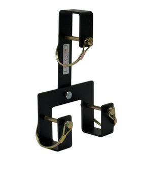 Garbage Commander Original Can Coupler shown in heavy-gauge steel for durable curbside use