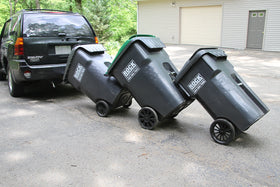Garbage Commander textured powder-coated finish resists wear and weather
