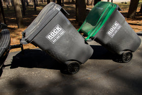 Garbage Commander wheeled trash containers setup demonstrates efficient coordination