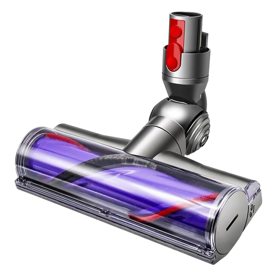 Garbage Fighter quick-release roller brush on display, ideal for deep cleaning hardwood and carpets.