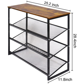 Garden 4 You angled shelves showing adjustable storage options