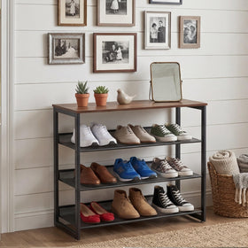 Garden 4 You organization example displaying neatly sorted footwear