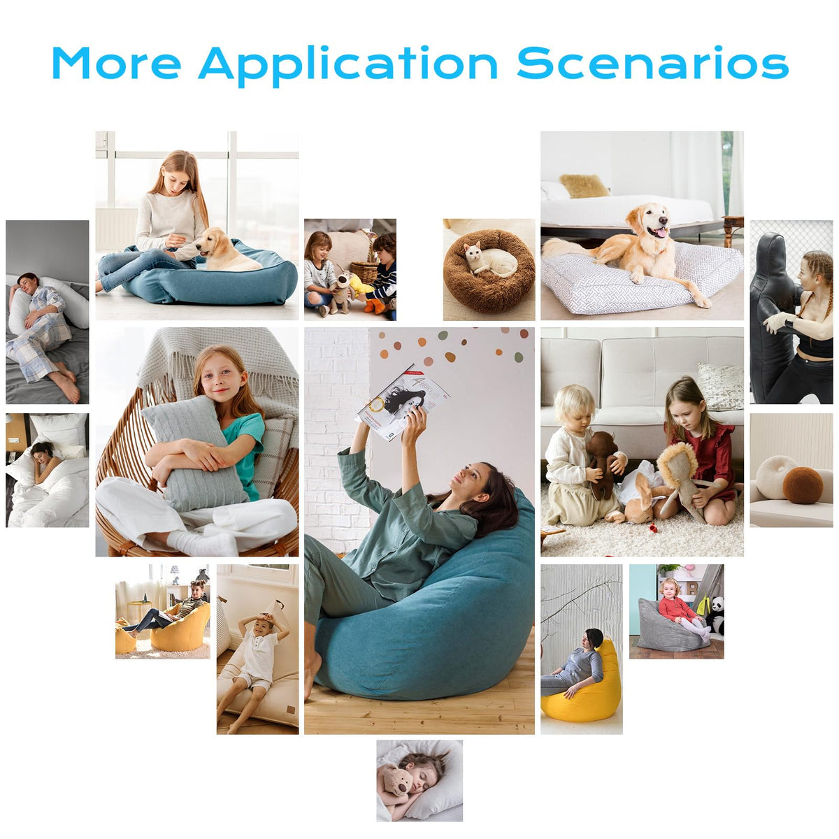 Garifon memory foam stuffing suitable for kids and pets