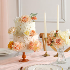 Garisey wedding centerpieces with silk flowers stay vibrant for events and photos