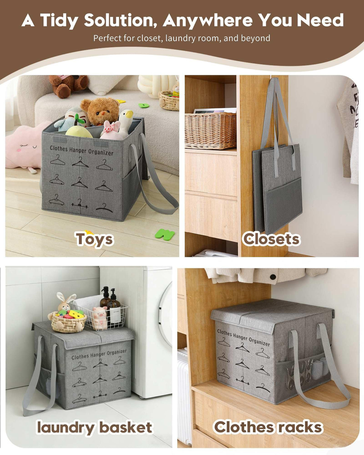 Garlloupath versatile hanger organizer stacker for laundry room use.