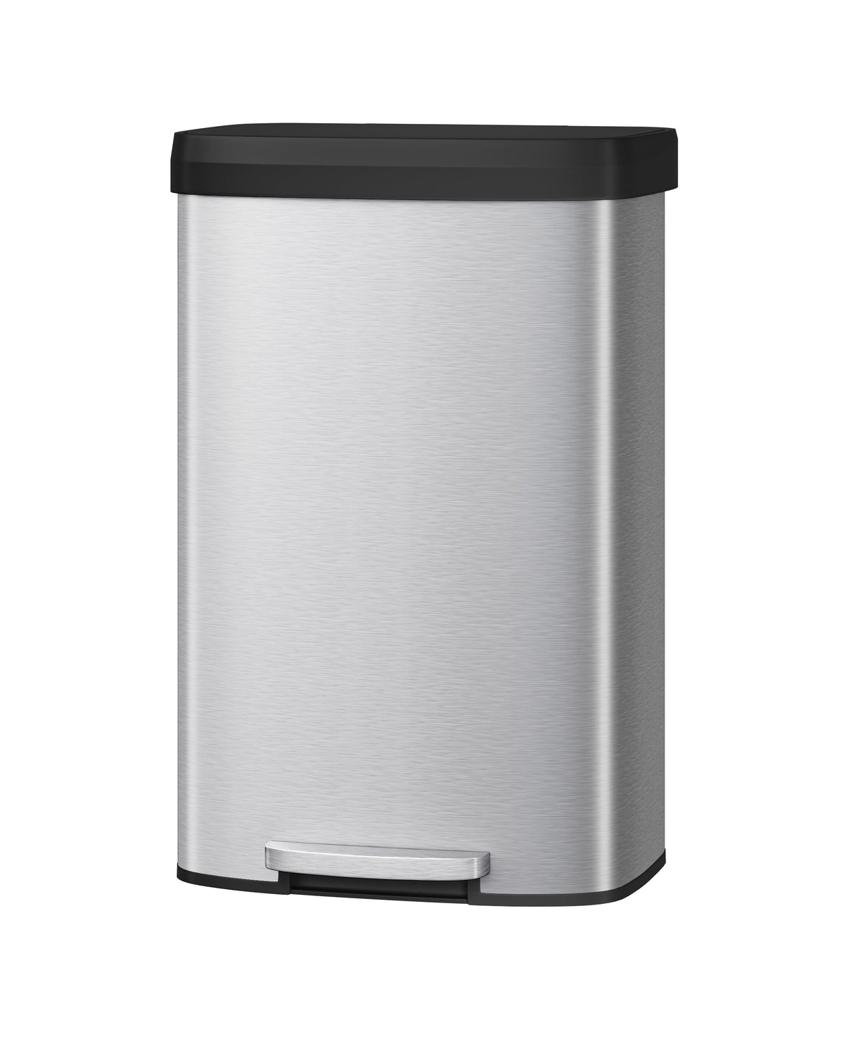 Garvee 21gal stainless steel trash can with lid, front view, fingerprint-resistant for a tidy kitchen.