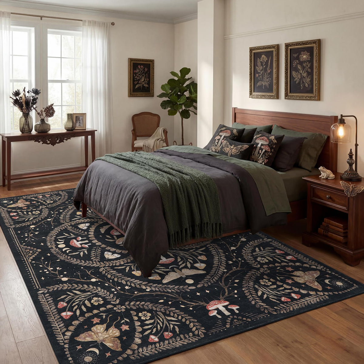 Garvee 5x7 washable rug with low pile for quick cleanups.