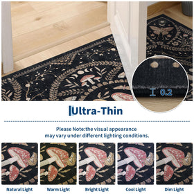 Garvee Animal-print rug soft texture is gentle under bare feet.