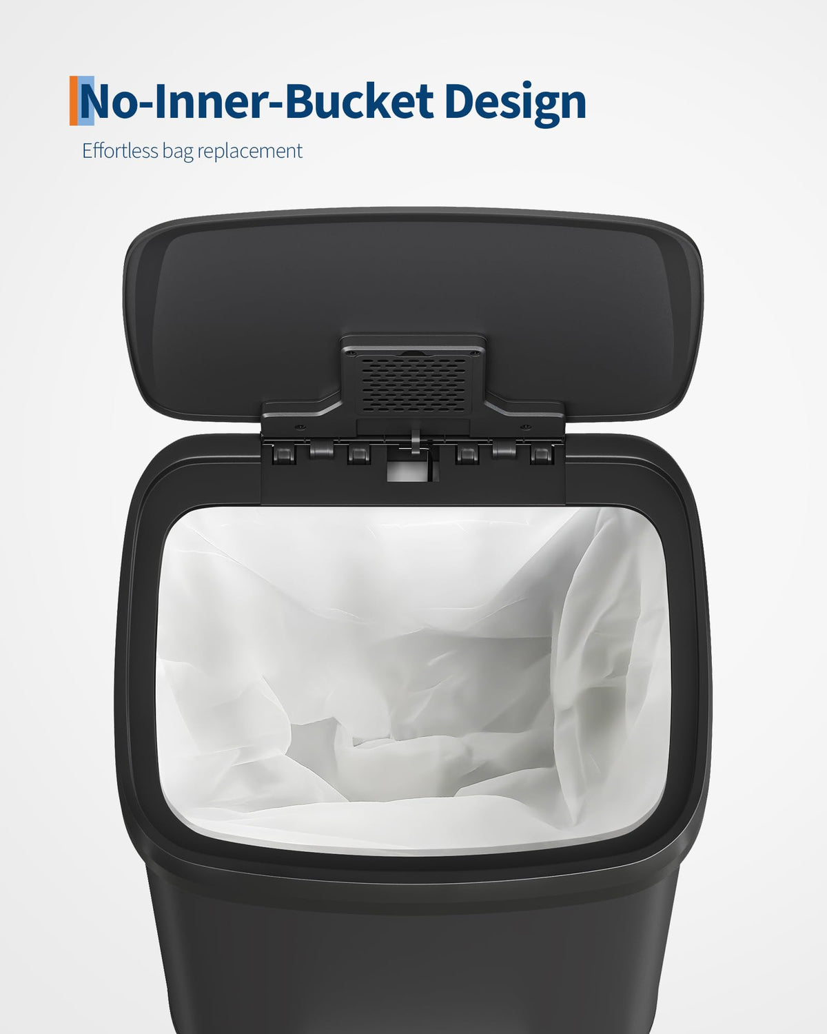 Garvee liner rim design—secure bag fit with neat edges.