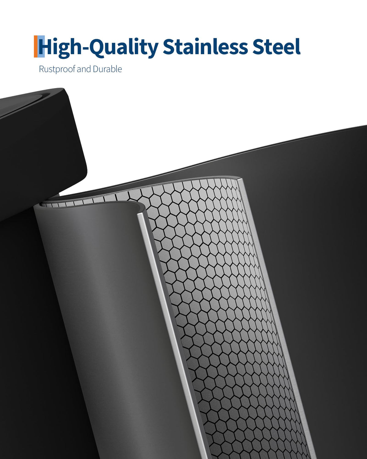 Garvee soft-close lid—quiet, controlled closing during cooking.