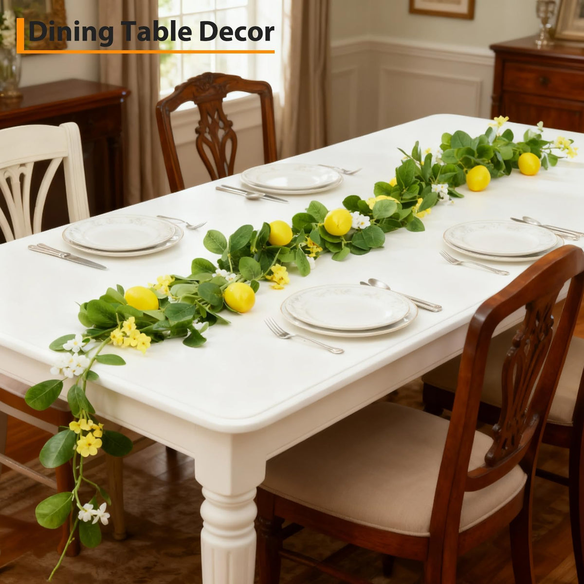 Garvee lemon garland decor suitable for dining tables and mantles.