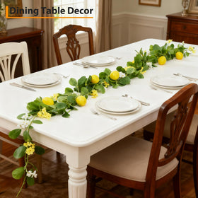 Garvee lemon garland decor suitable for dining tables and mantles.