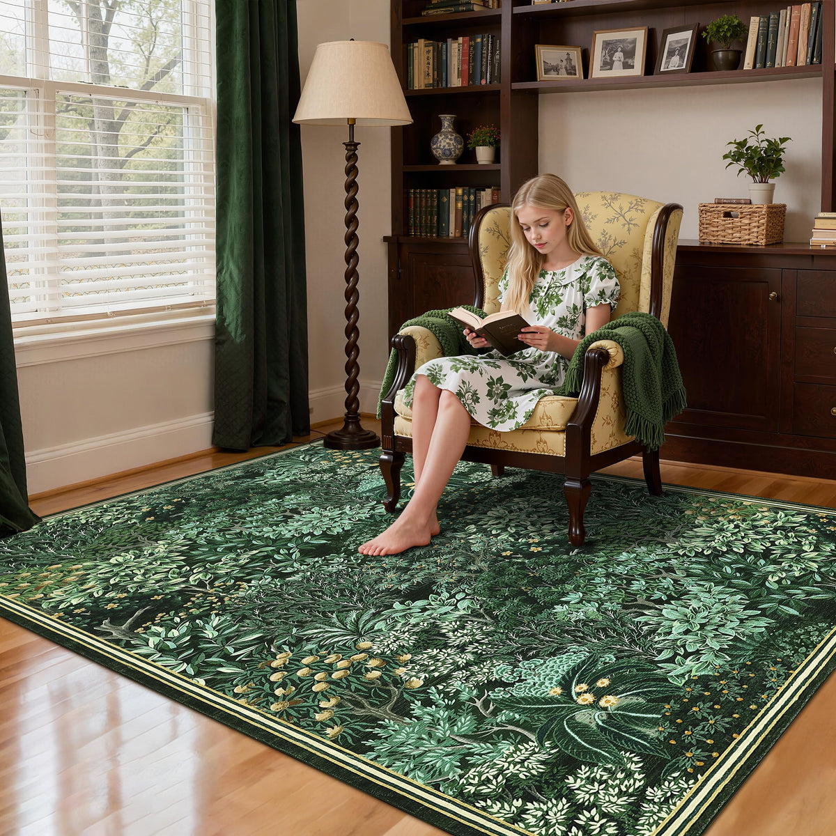 GarveeHome Forest Rugs 5x7 with cloud-soft texture for warm feet.