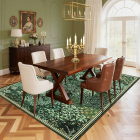 GarveeHome Forest Rugs 5x7 woodland-entryway suitable for high-traffic.