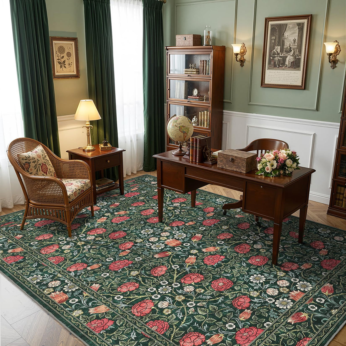 GarveeHome 5x7 rug in a cozy living room setup.