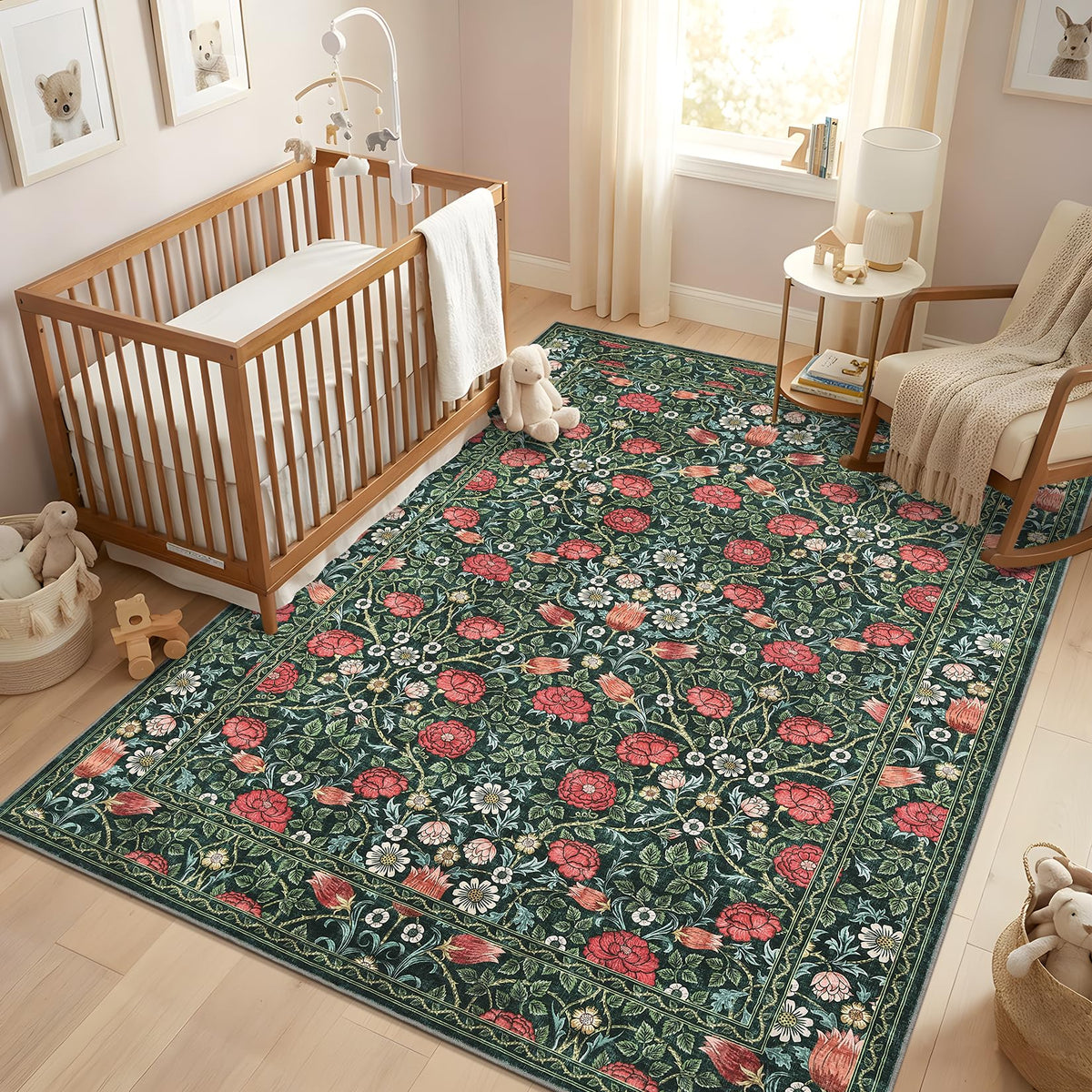 GarveeHome washable rug ready for easy cleaning after spills.