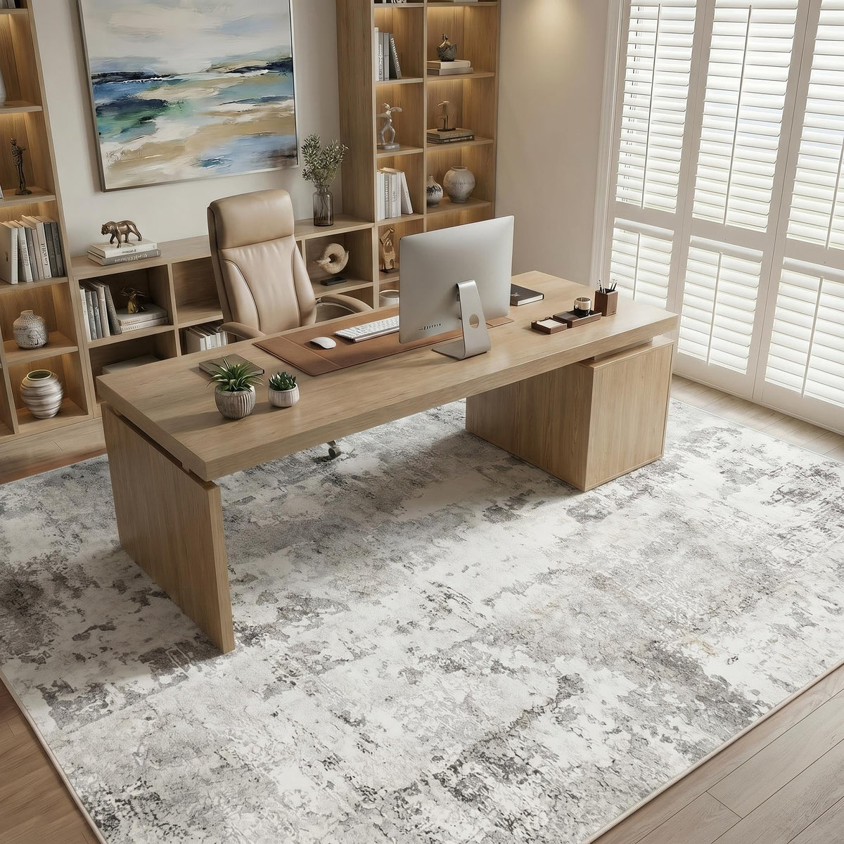 GarveeHome machine-washable rug refreshes quickly after spills and daily wear