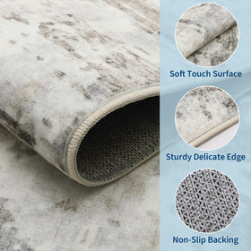 GarveeHome plush synthetic-fiber rug delivers luxurious underfoot and lasting durability