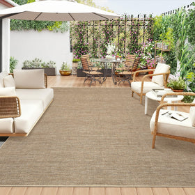 GarveeHome rug is hose-cleanable for quick refresh outdoors