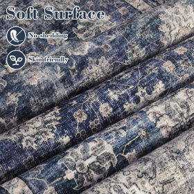 GarveeHome stain-resistant polyester rug maintains color during daily kitchen use