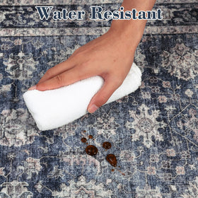 GarveeHome washable low-pile rug for easy cleaning and maintenance