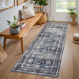 GarveeHome runner rug with vintage pattern adds timeless hallway style
