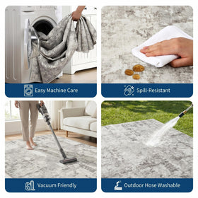 GarveeHome non-slip backing rug keeps floors secure on hard surfaces
