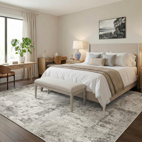 GarveeHome washable area rug with soft low-pile feel for easy cleanup