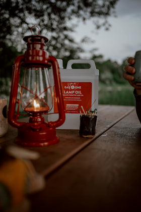 Gas One paraffin lamp oil supports versatile lighting setups and ambiance.