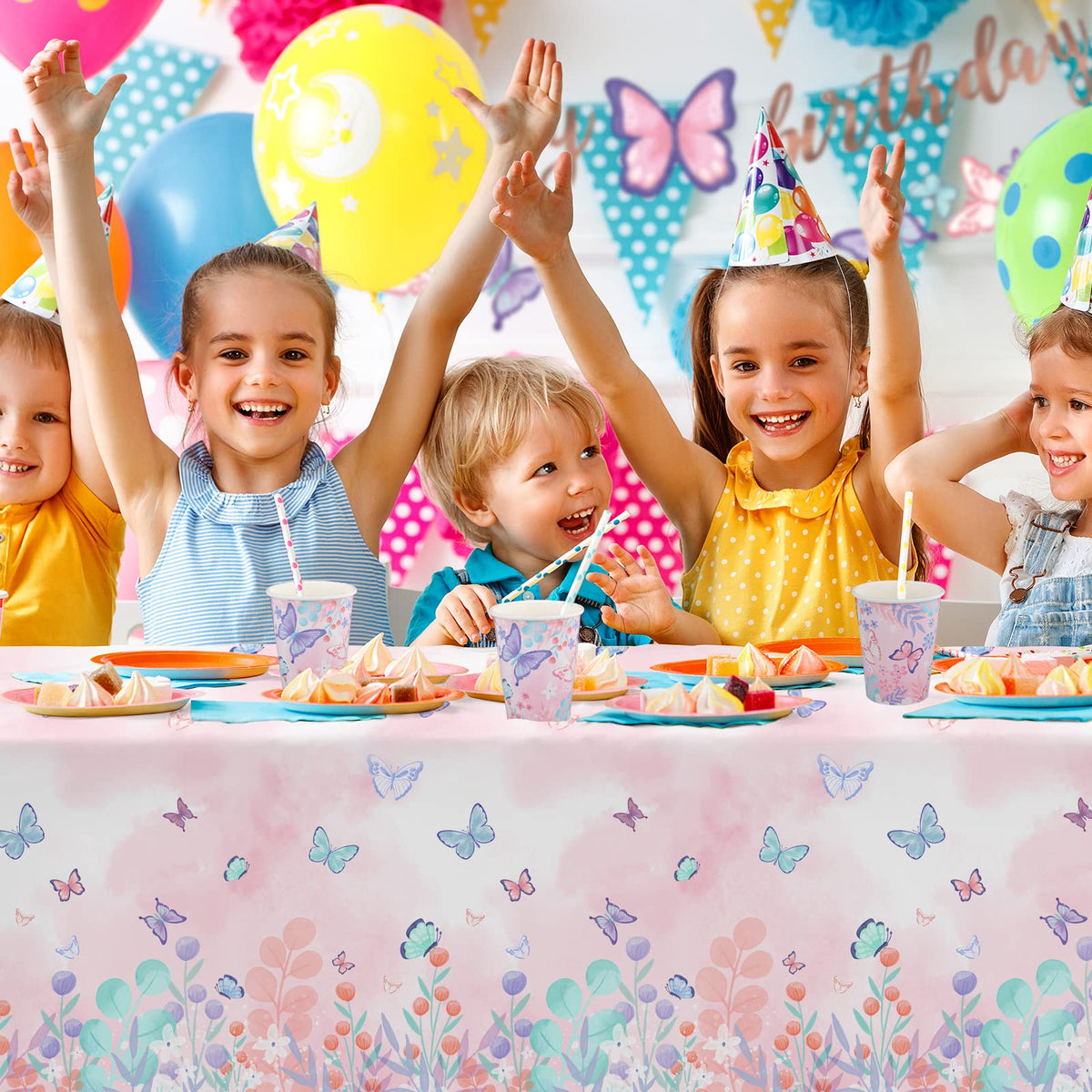 Gatherfun Butterfly cups 9oz are sturdy for kid-friendly sipping