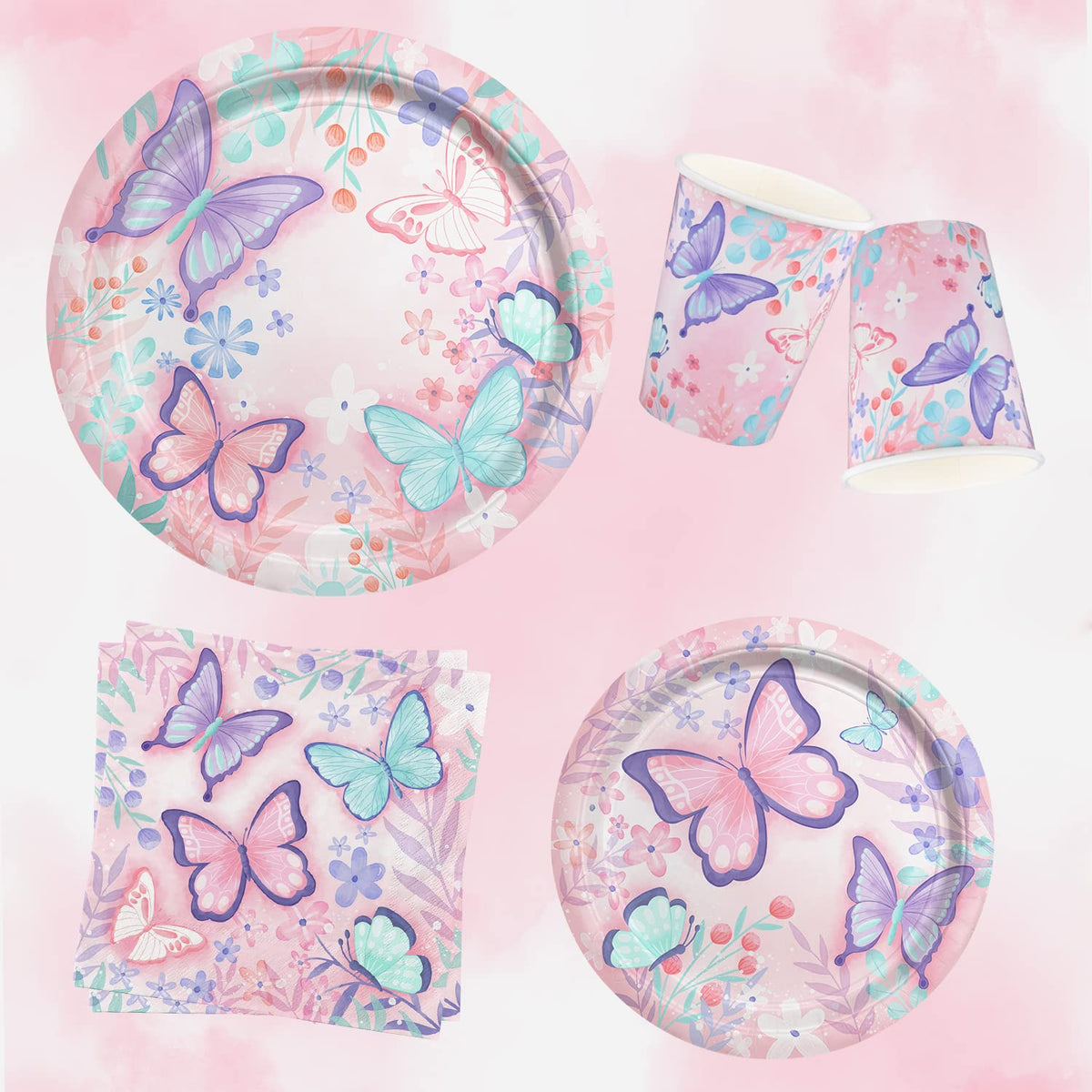 Gatherfun Butterfly napkins provide tidy hands and quick cleanup