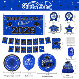 Gatherfun Class of 2026 backdrop elevates graduation visuals with bold color.