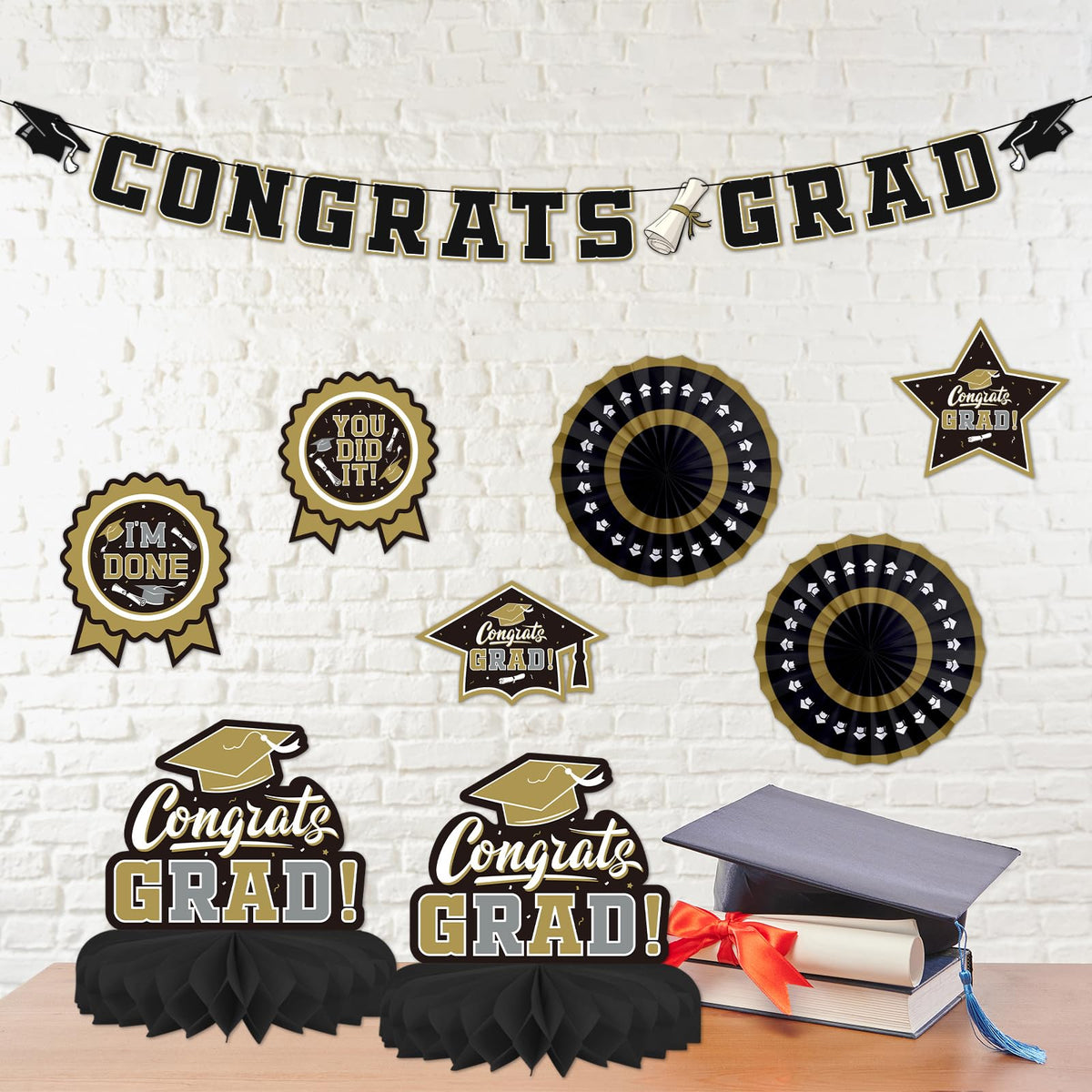 Gatherfun class of 2026 backdrop provides a striking focal point for celebrations.