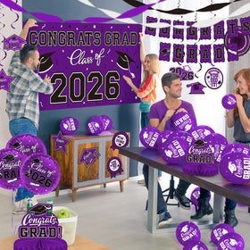 Gatherfun congrats grad 2026 banner anchors the celebration space