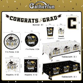 Gatherfun congrats-grad-banner highlights the slogan for photo-worthy moments