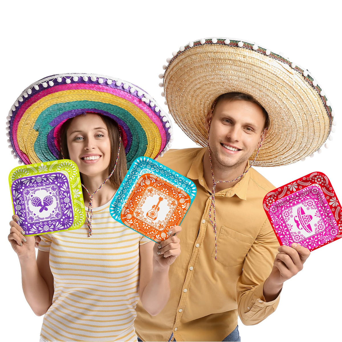 Gatherfun Fiesta Kit vibrant fiesta decorations set the celebratory mood.
