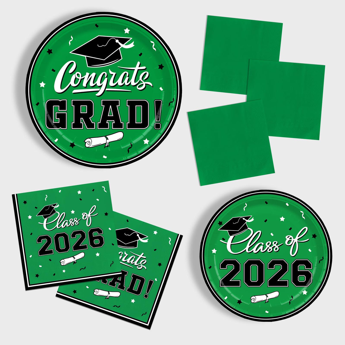 Gatherfun graduation cocktail napkins compact and absorbent for beverages and appetizers